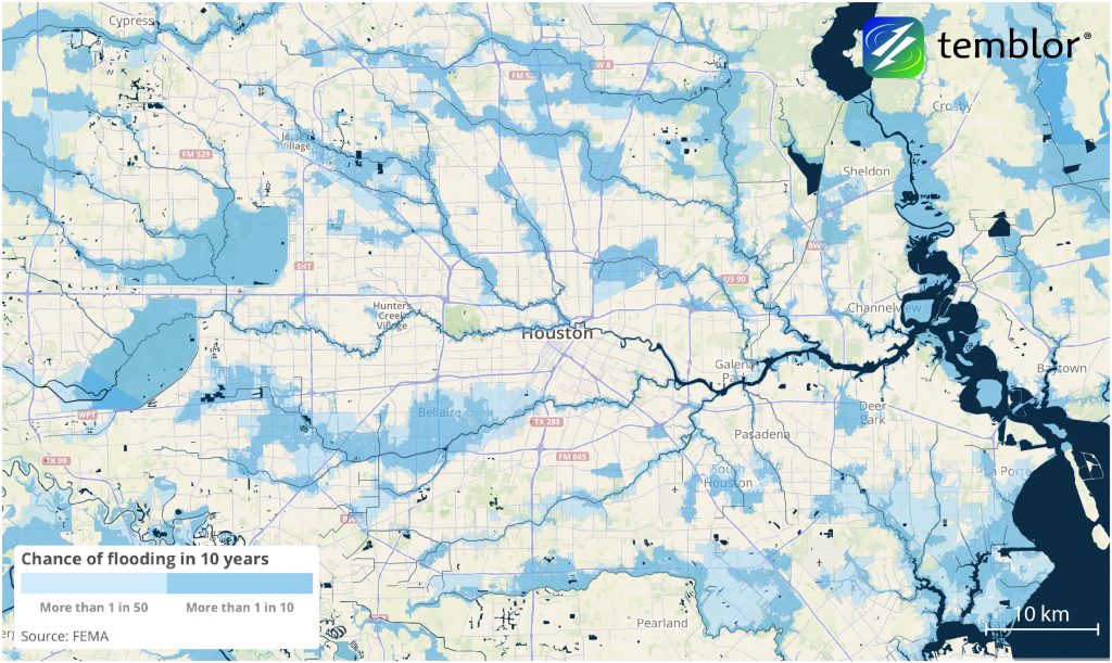 houston texas flood maps