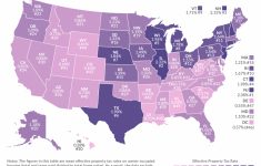 How High Are Property Taxes In Your State? | Tax Foundation - Texas Property Map