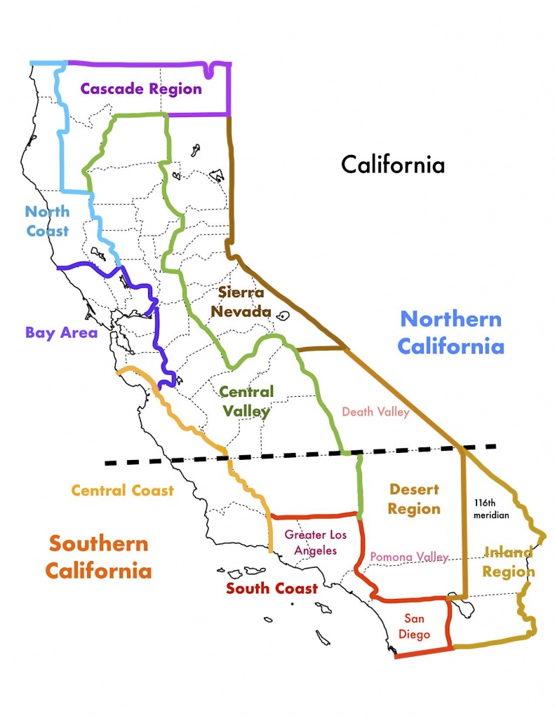 How I&amp;#039;d Divide California (By Request, Not From Cali, Can - Divide California Map