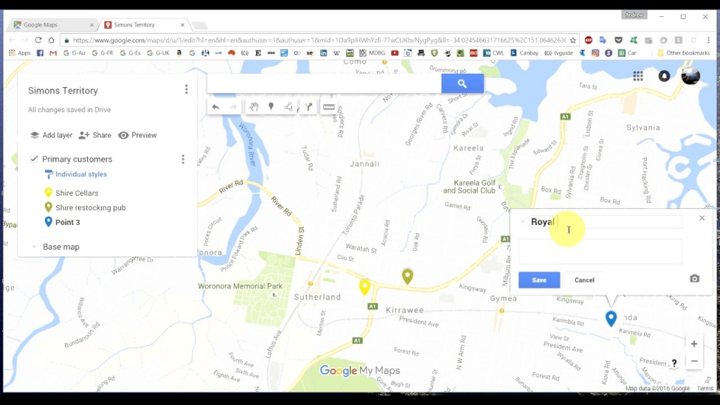 How To Make A Territory Map In Google Maps - Youtube - How To Make A Printable Map