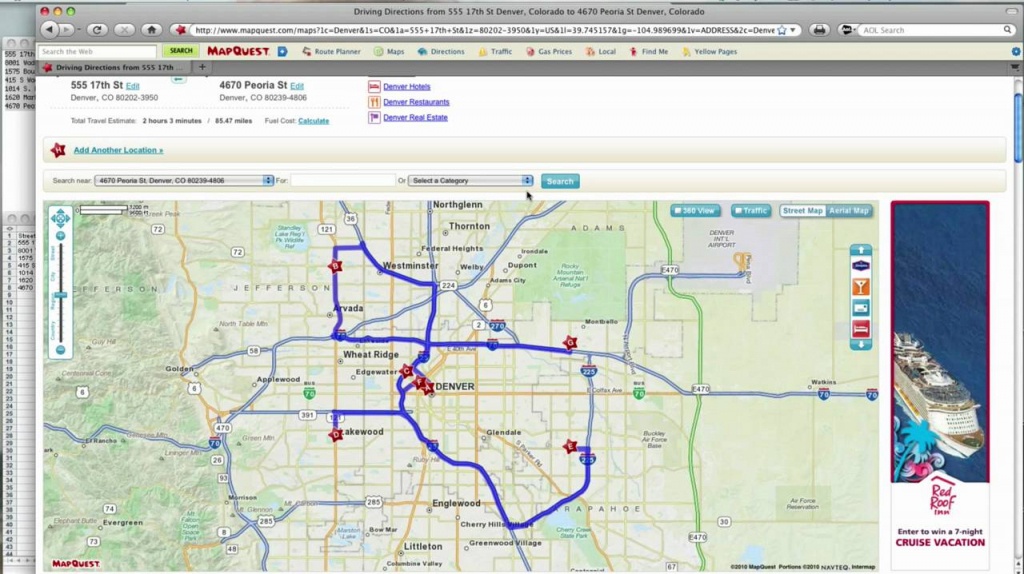 How To -- Mapquest Route Planner - Youtube - Mapquest Florida Map