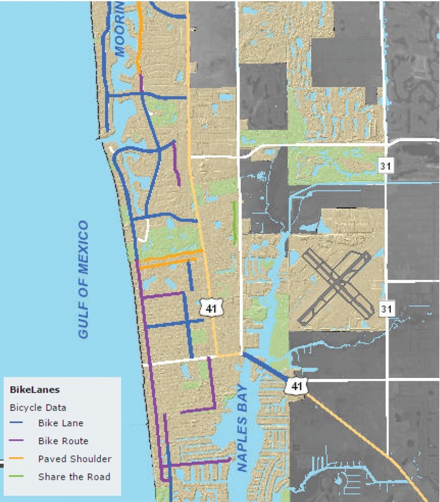 How To Stay Safe Bicycling - Where Are The Bike Lanes Naples Fl - Map Of Naples Florida Neighborhoods