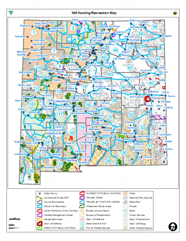 Hunting Unit Maps | Bureau Of Land Management - Printable Red Deer Map