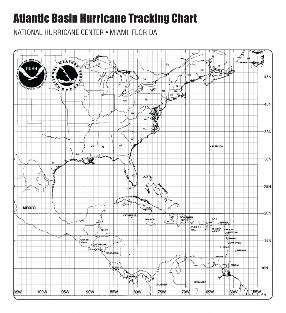 H1>Hurricane Season '99 - Printable Hurricane Tracking Map - Printable Maps