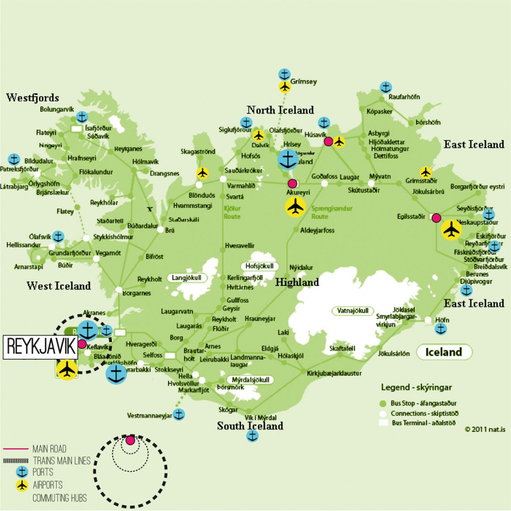 Iceland Map Printable And Travel Information | Download Free Iceland - Printable Map Of Iceland