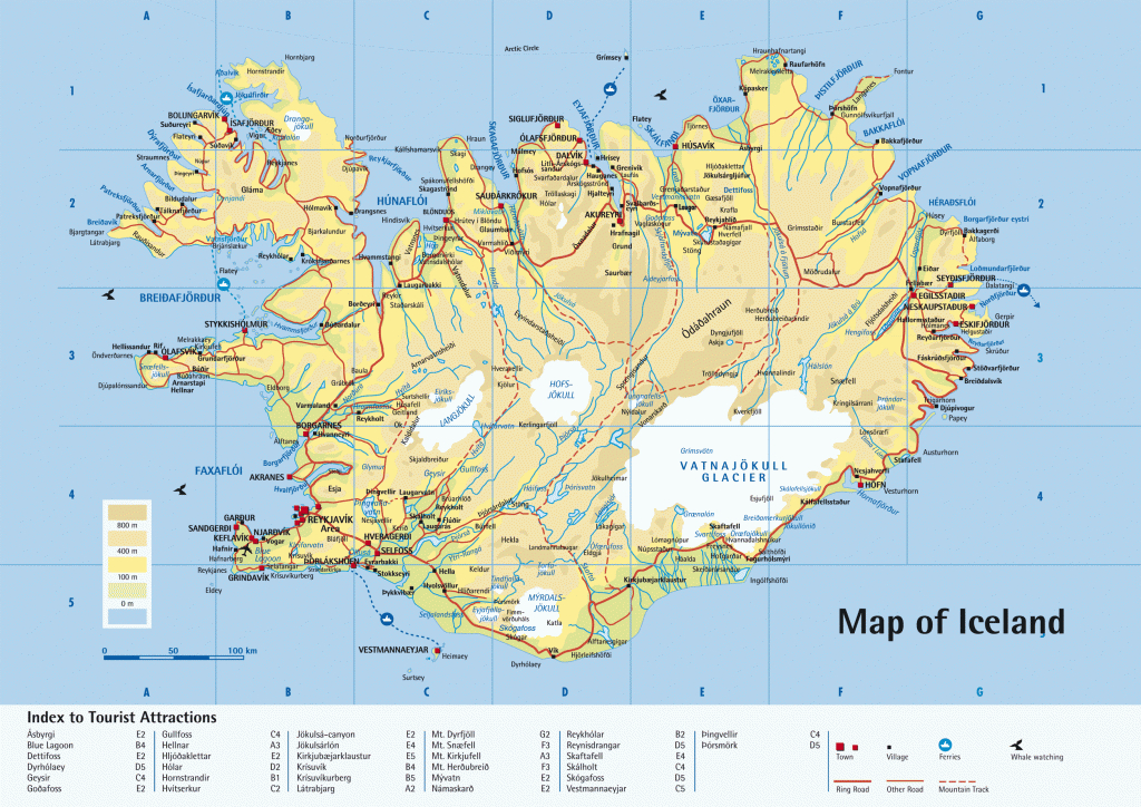 Iceland Tourism | Printable Iceland Tourist Map,iceland Travel Map - Printable Map Of Iceland