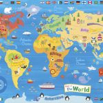 Illustrated Map Of The World For Kids (Children's World Map) | 4K   Children&#039;s Map Of The World Printable