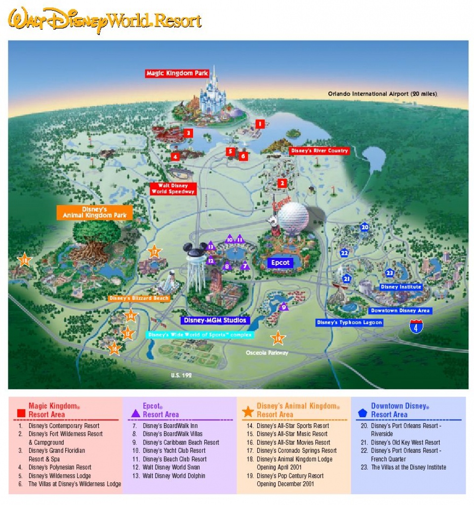 Images Of Disneyworld Map | Map Of Disney World Parks | A Traveling - Disney Parks Florida Map