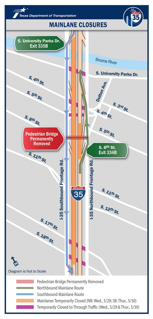 Important I-35 Update: Full Mainlane, Frontage Road Closures May 28 - I 35 Central Texas Traffic Map