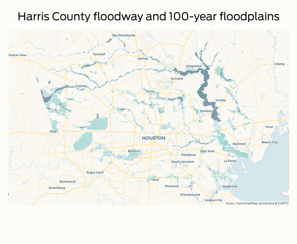 In Harvey&amp;#039;s Deluge, Most Damaged Homes Were Outside The Flood Plain - Houston Texas Floodplain Map
