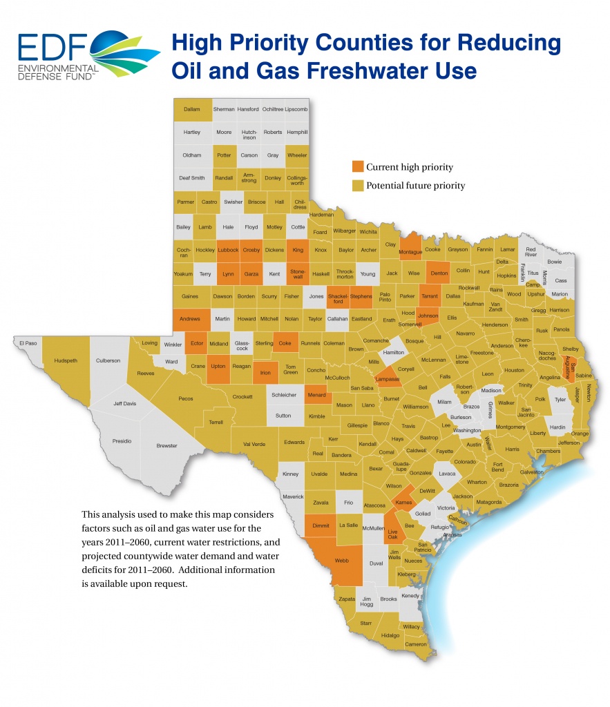 In Texas, Freshwater Use For Oil And Gas Should Be Reduced Strategically - Texas Oil And Gas Well Map