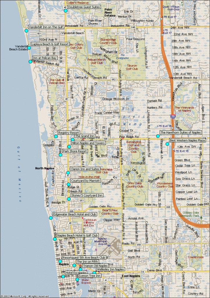 34 Street Map Of Naples Florida Maps Database Source - Riset