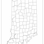 Indiana Blank Map   Indiana County Map Printable
