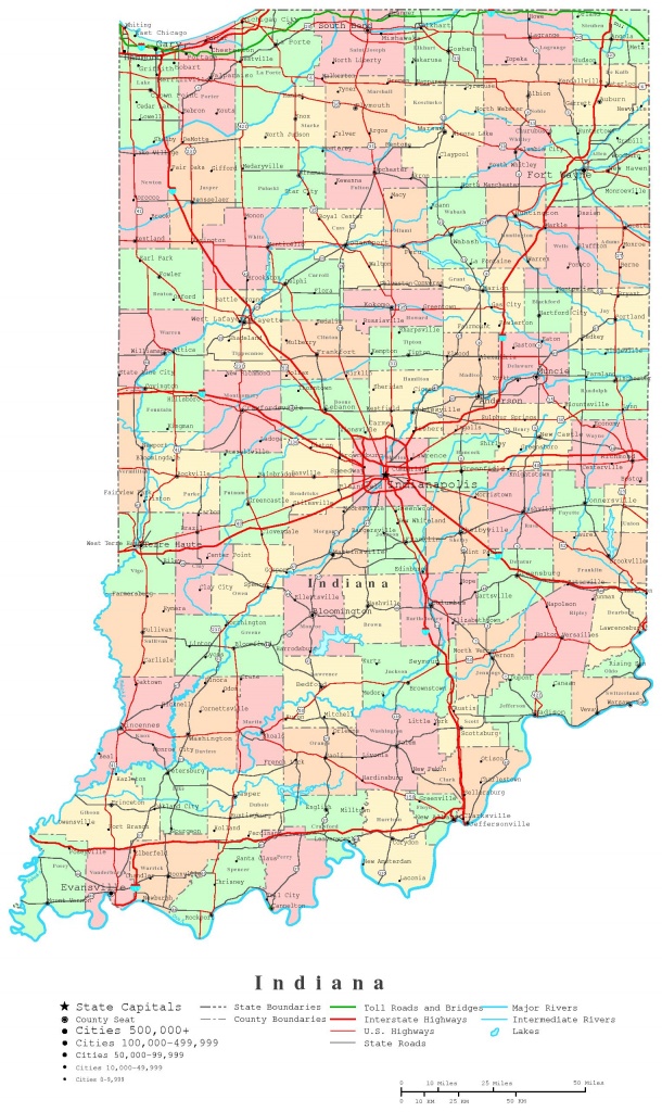 Indiana Printable Map - Indiana County Map Printable