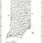Indiana State Map With Counties Outline And Location Of Each County   Indiana State Map Printable