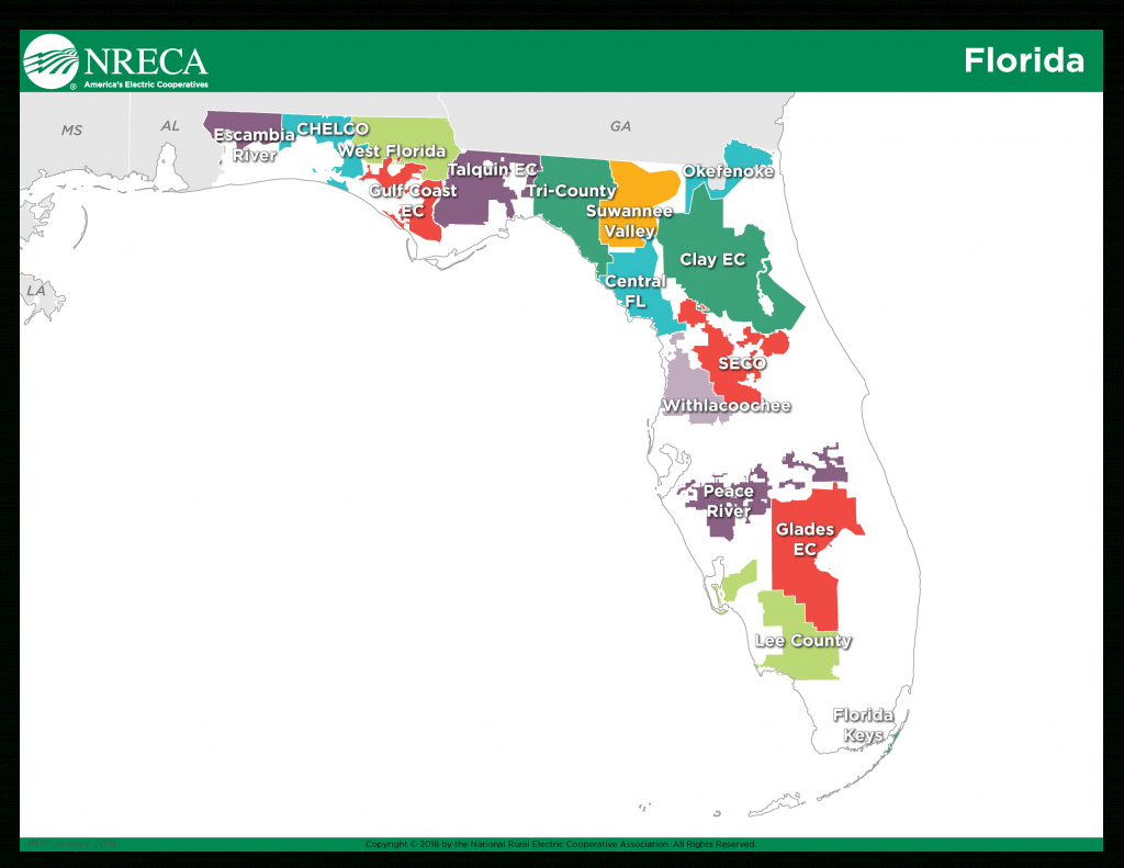 Information Hub: Electric Co-Ops And Michael - America&amp;#039;s Electric - Duke Energy Transmission Lines Map Florida