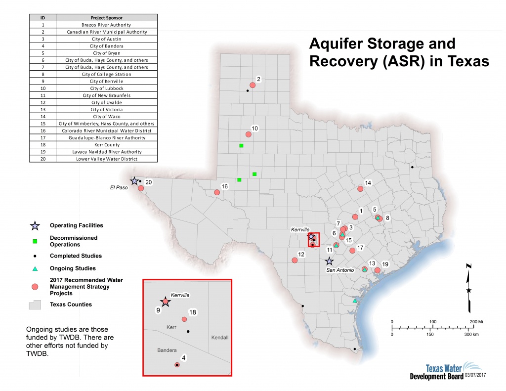 Innovative Water Technologies - Aquifer Storage And Recovery | Texas - Texas Water Development Board Well Map