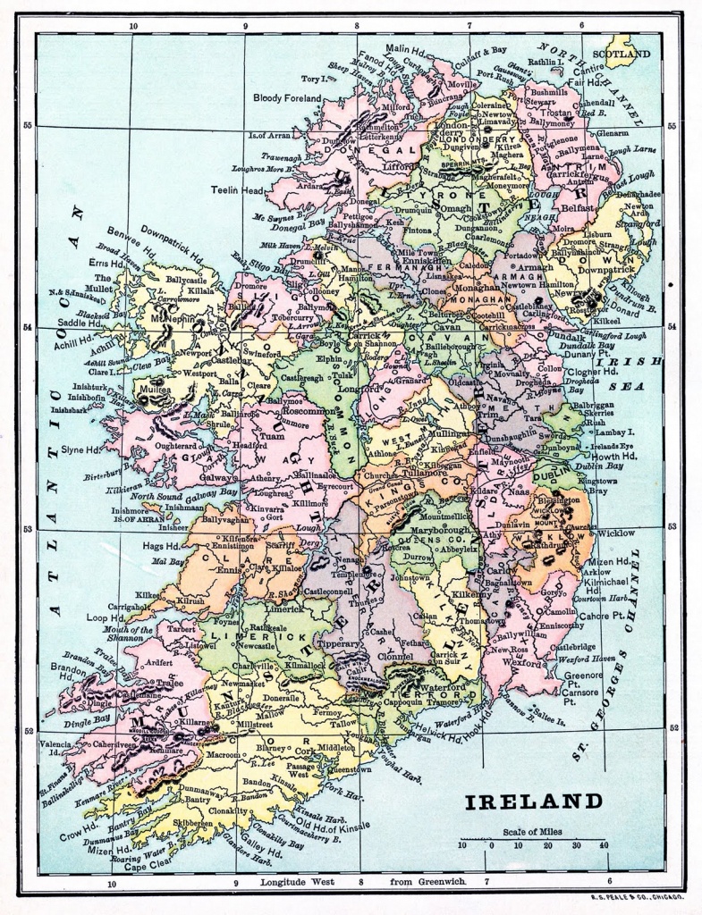 Instant Art Printable - Map Of Ireland - The Graphics Fairy - Free Printable Map Of Ireland