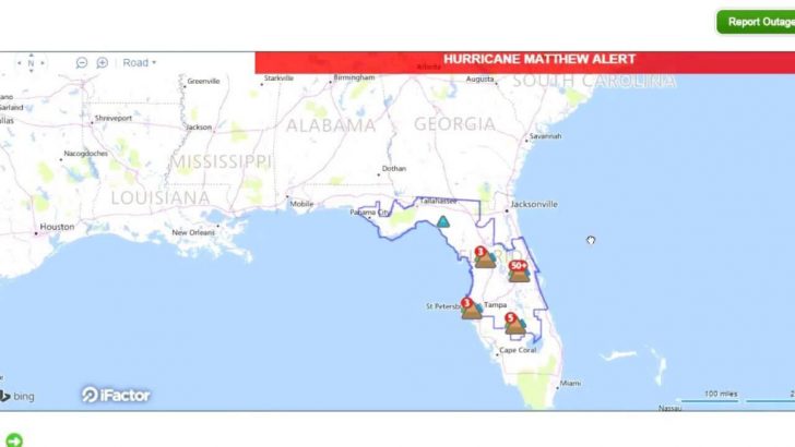 Power Outages In Florida Map