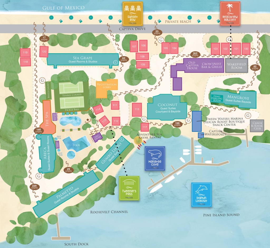 Interactive Map - Captiva Island Resort - &amp;#039;tween Waters Inn, Sanibel - Seaside Florida Google Maps