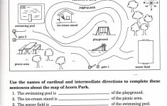 Intermediate Directions Worksheet | Graphic Design & Logos | Map ...