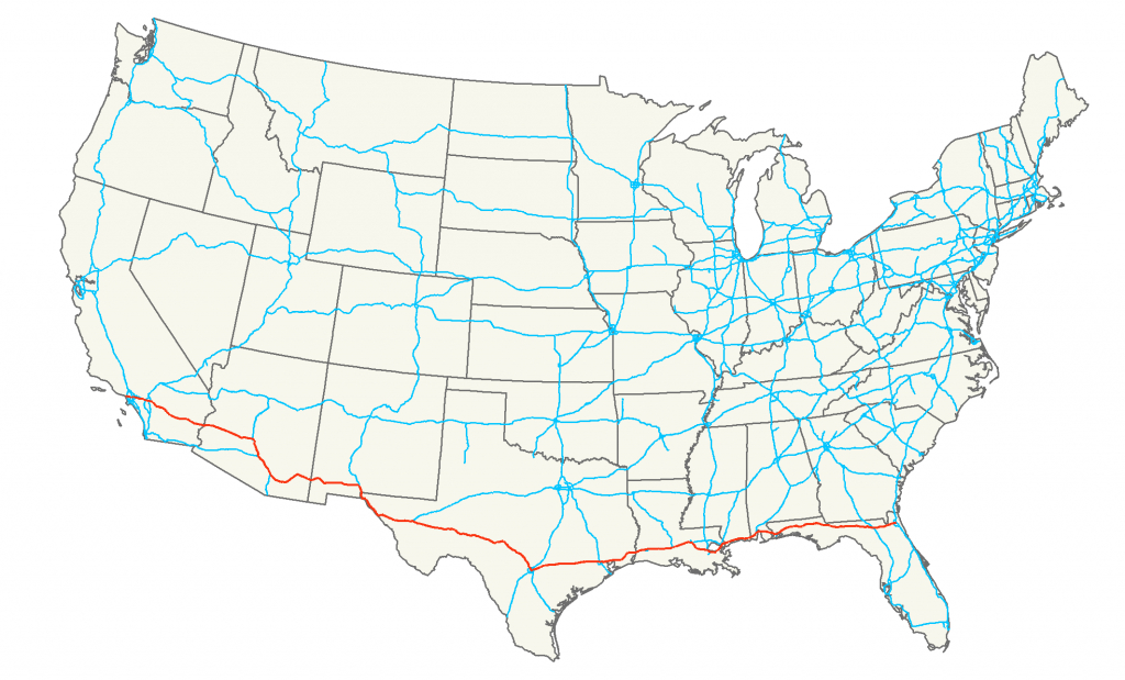 Interstate 10 - Wikipedia - Map Of I 40 In Texas
