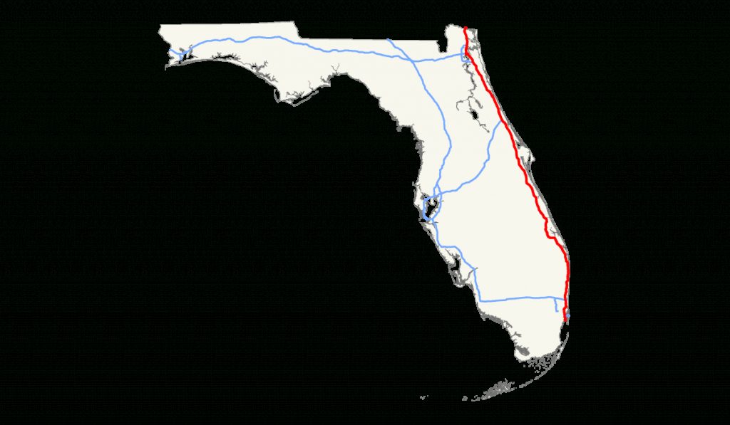 Interstate 95 En Floride Wikip Dia Map Of I 95 From Florida To New   Interstate 95 En Floride Wikipedia Map Of I 95 From Florida To New York 1024x597 