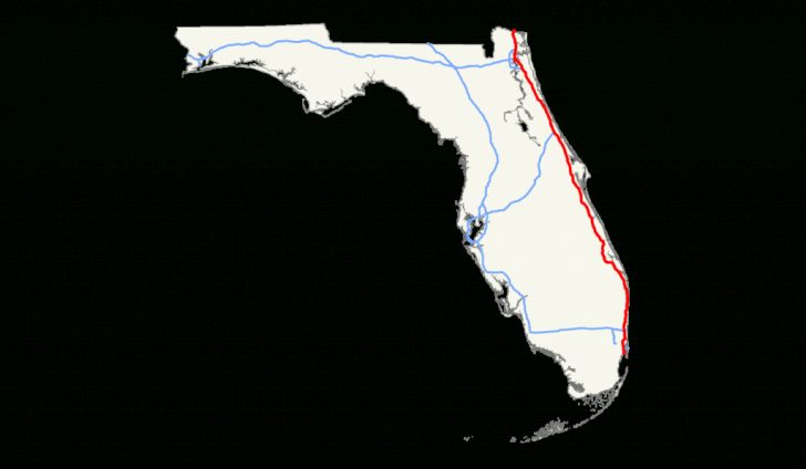 Interstate 95 En Floride Wikipedia Map Of I 95 From Florida To New York 728x424 