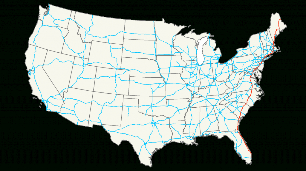 Interstate 95 — Wikipédia - Map Of I 95 From Florida To New York
