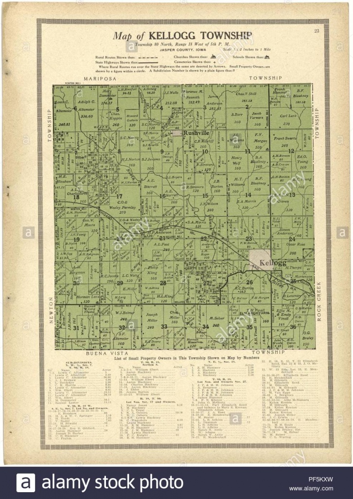 Iowa State In United Map Stock Photos &amp;amp; Iowa State In United Map - Jasper County Texas Parcel Map