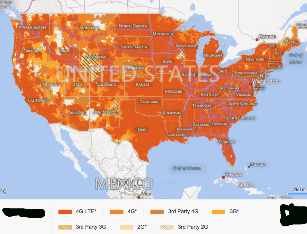Iphone 6S Carriers Compared Based On Coverage: At&amp;amp;t Vs. Verizon Vs - At&amp;amp;t Coverage Map Florida
