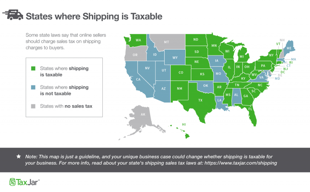 Is Shipping Taxable? - Texas Sales Tax Map