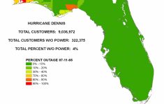 Iser - Hurricane Dennis - Power Outages In Florida Map