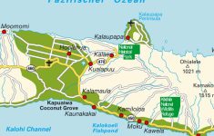 Island Map Molokai Hi, Hawaii, Usa. Maps And Directions At Hot-Map. - Molokai Map Printable