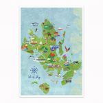 Isle Of Skye Illustrated Map   Printable Map Skye