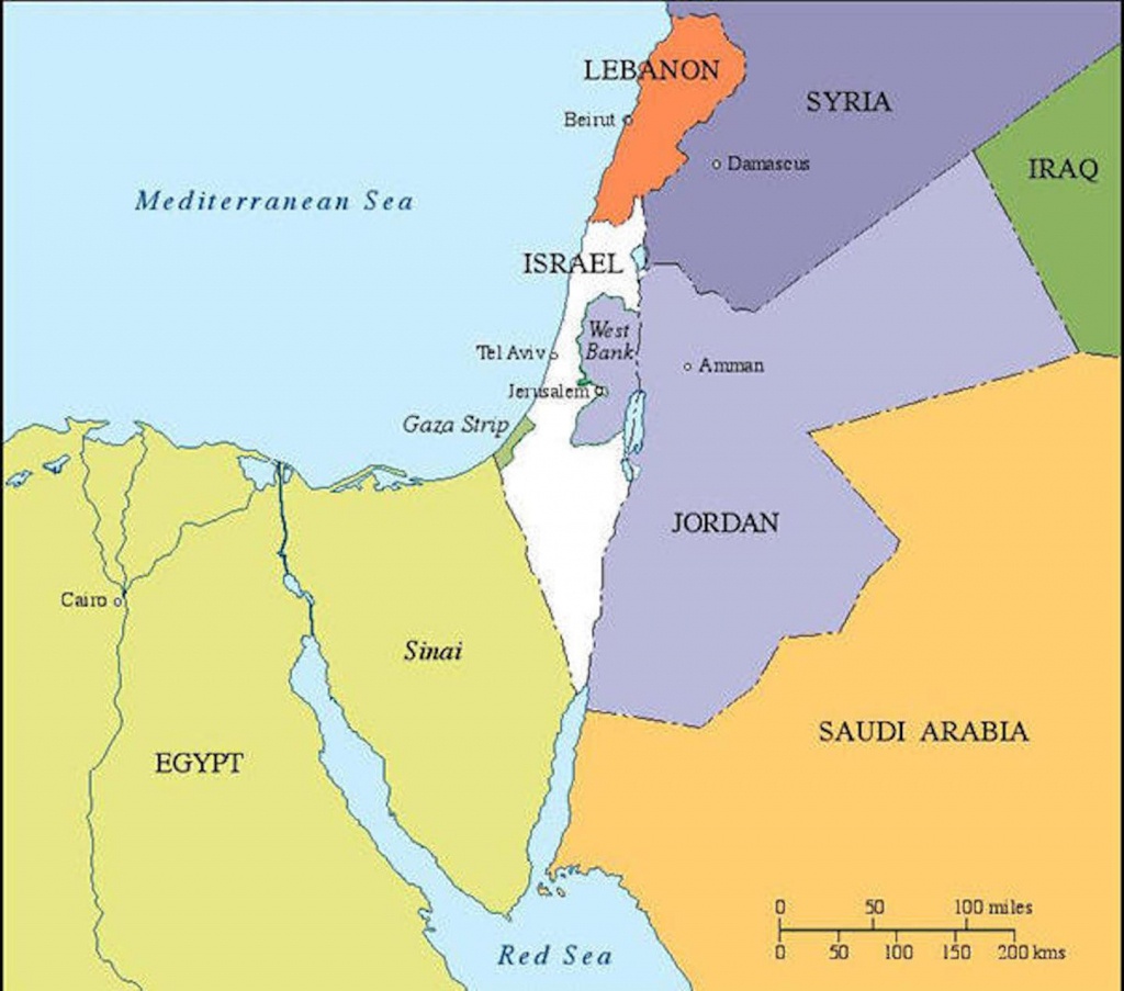 Israel Maps | Cie - Printable Map Of Israel Today