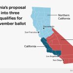 It Would Be Incredibly Difficult For California To Split Into Three   Three State California Map
