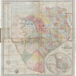 J. De Cordova's Map Of The State Of Texas Compiled From The Records   Texas Land Office Maps