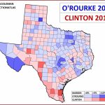 J. Miles Coleman On Twitter: "here's A Comparison Between Hillary   Beto For Texas Map