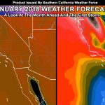 January 2018 Southern California Regional Weather Forecast; The   Southern California Weather Map