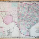 Johnson's New Map Of The State Of Texas   Antique Maps And Charts   Antique Texas Map Reproductions