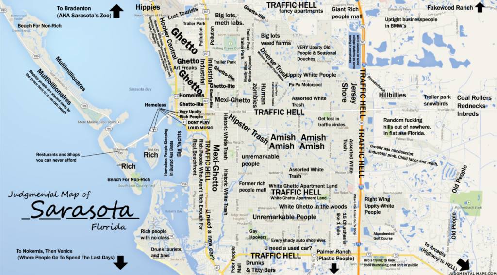 Judgmental Maps — Sarasota, Fltony Copr. 2014 Tony. All Rights - Street Map Of Englewood Florida
