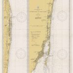Jupiter Inlet To Fowey Rocks 1934 Old Nautical Map Florida | Etsy   Water Depth Map Florida