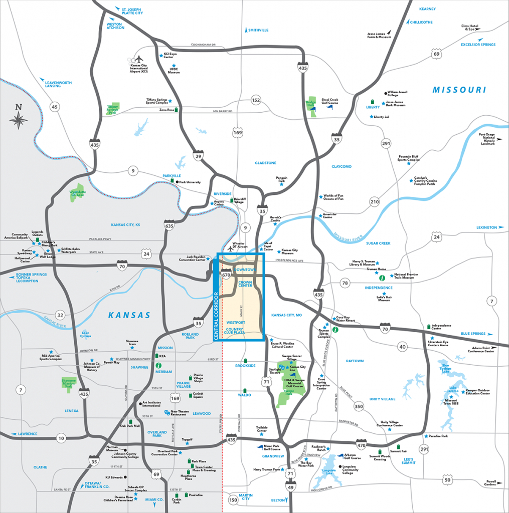 Kansas City Metro Map | Visit Kc - Printable Map Of Kansas