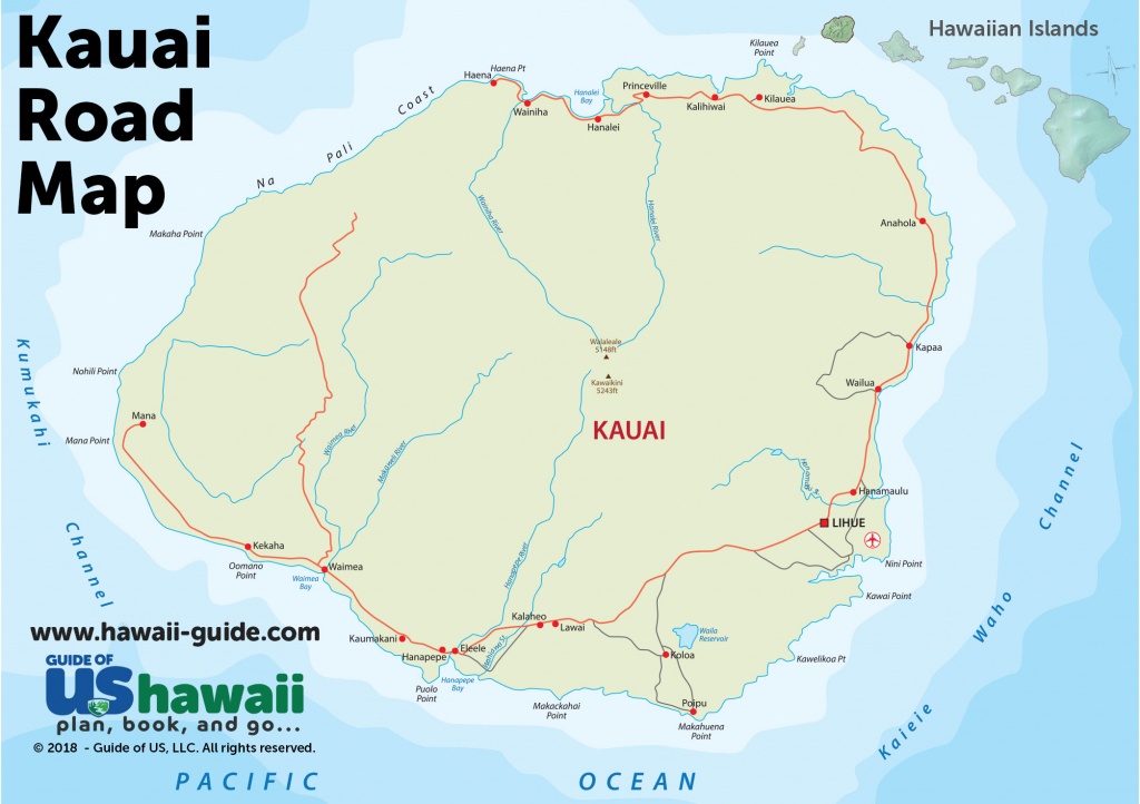 Kauai Maps - Printable Map Of Kauai