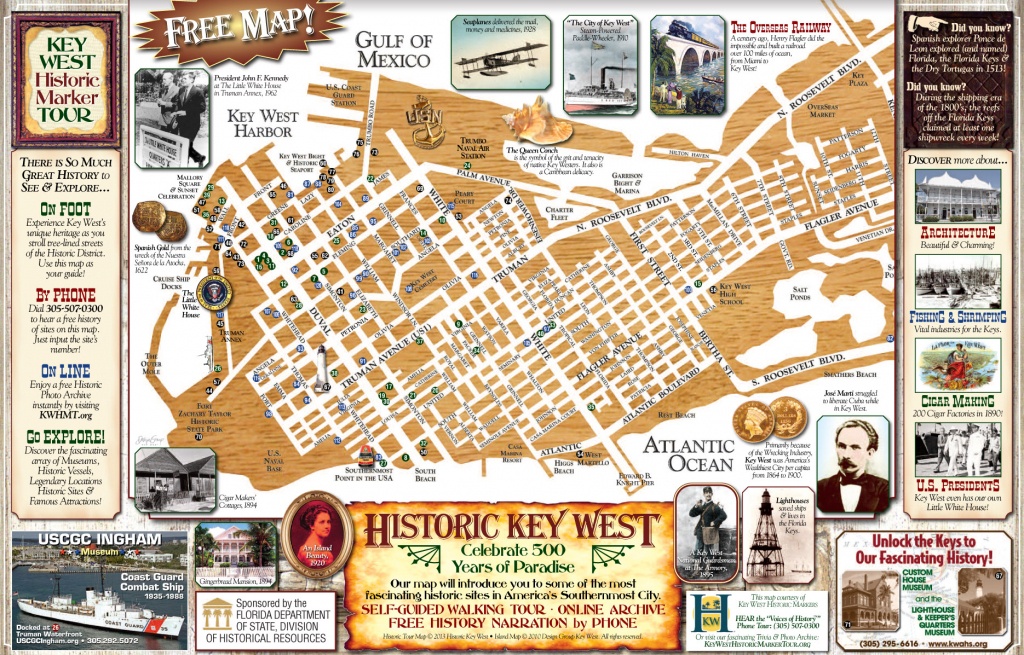 Key West Historic Marker Maps And Heritage Trails - Printable Map Of Key West