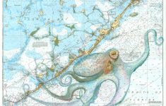 Keys Octopus - Florida Keys Map Art
