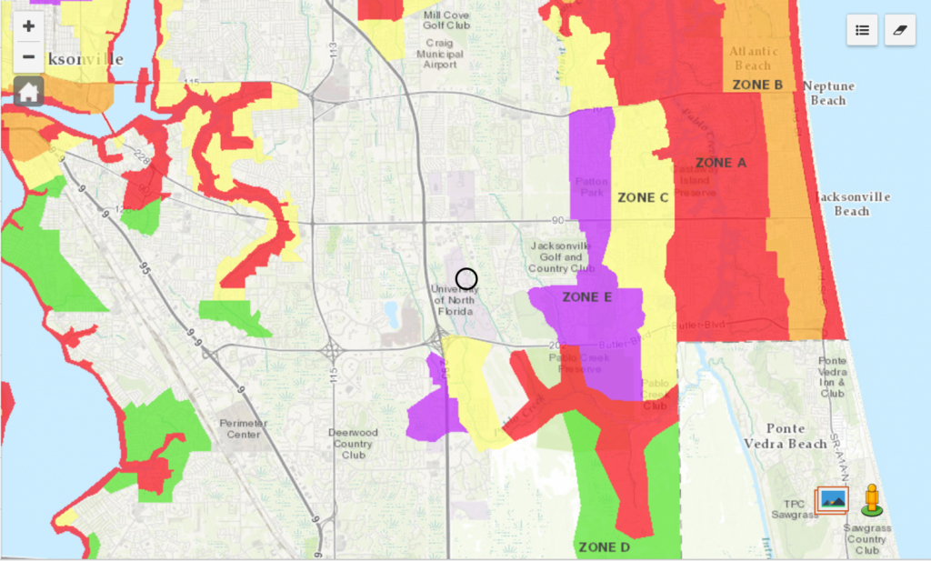 Know Your Zone: Jacksonville&amp;#039;s Evacuation Zones And Where Unf Fits - Florida Hurricane Evacuation Map