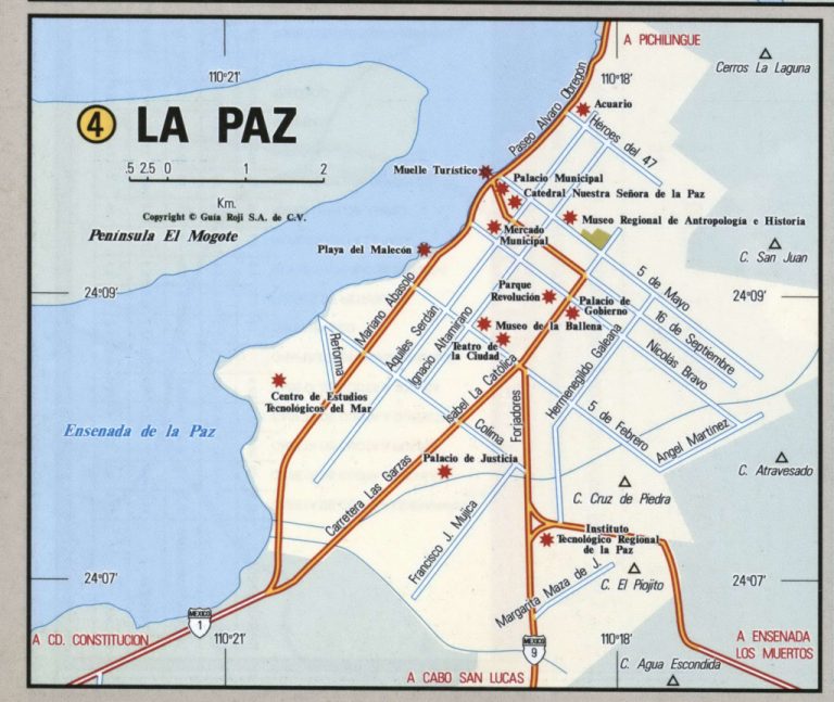 La Inspirational Map La Paz Mexico DiamantLtd La Paz Baja