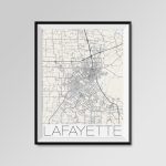 Lafayette Louisiana Map Lafayette City Map Print Lafayette | Etsy   Printable Map Of Lafayette La